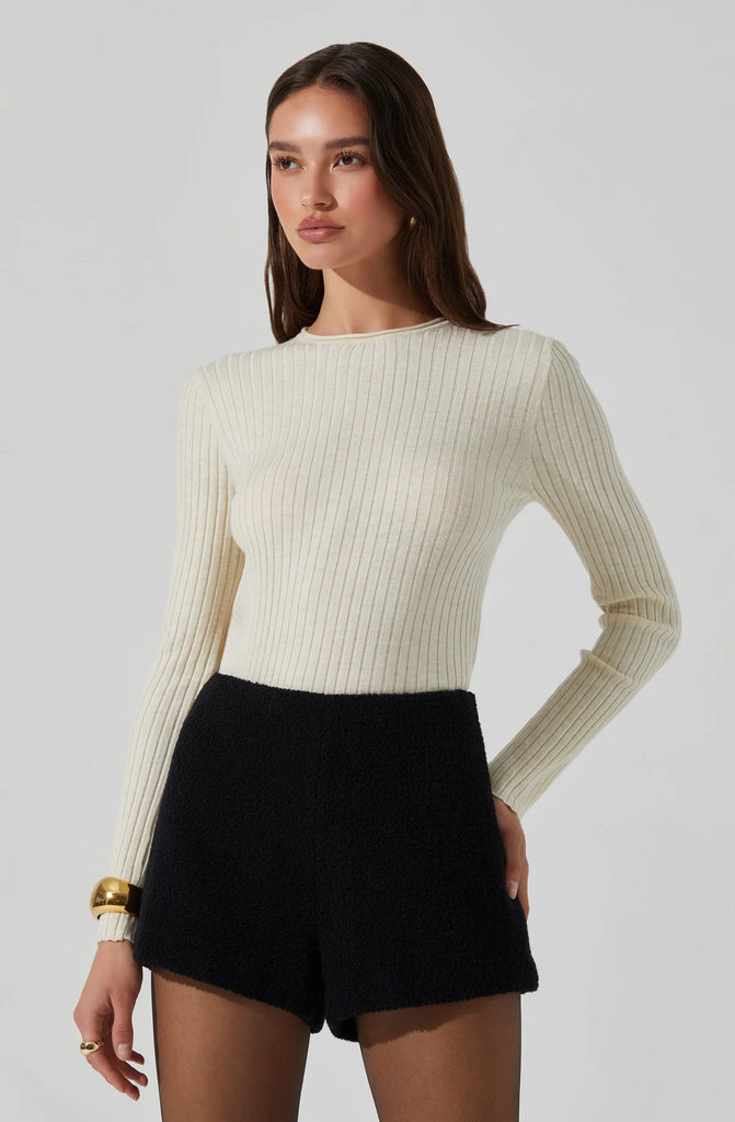 Astr the Label Reece Sweater in Cream